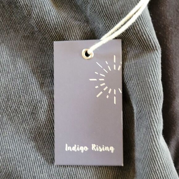 Blue Indigo Cropped High-Low Hooded Jacket - Picture 8 of 9